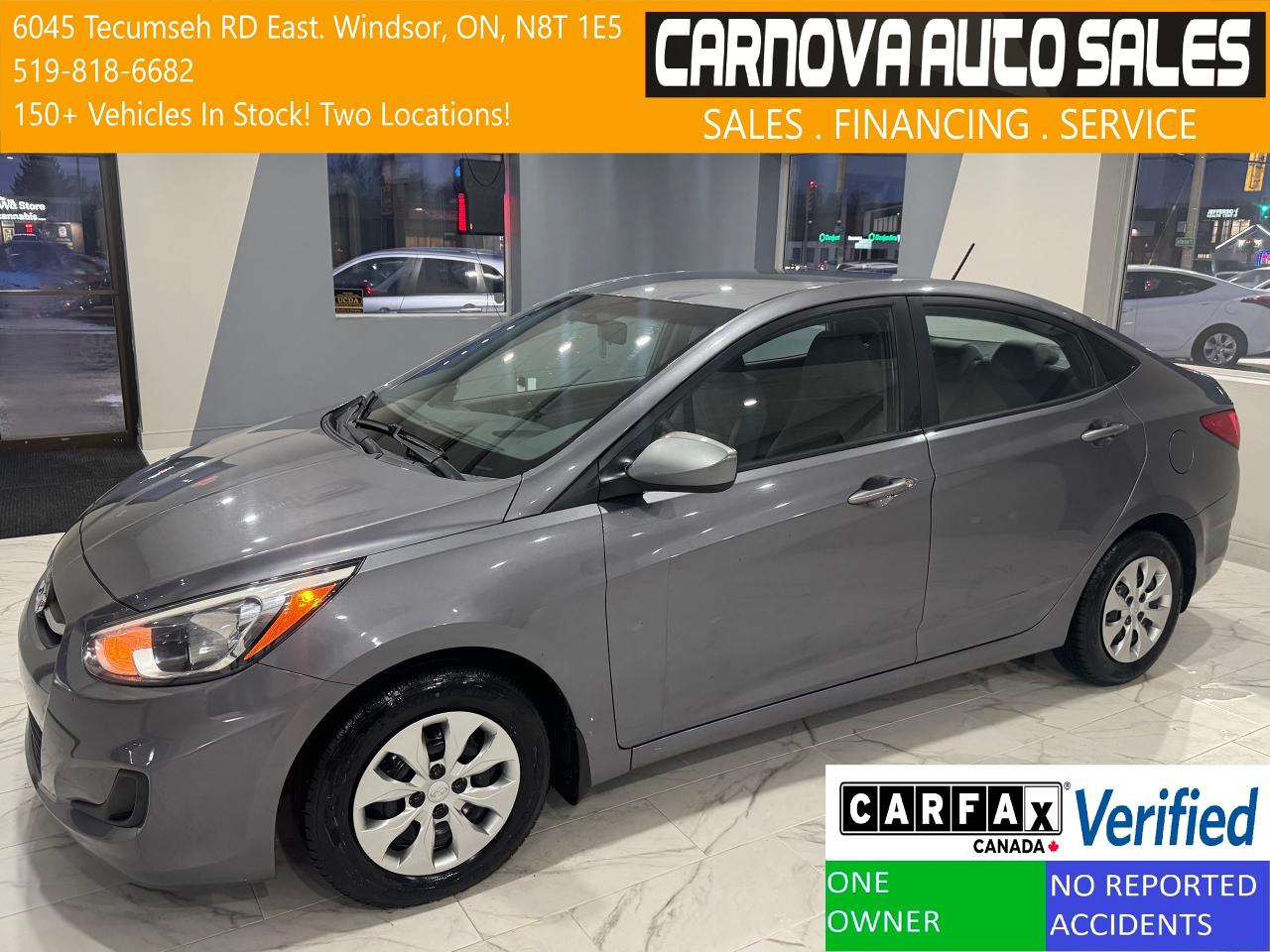 2015 Hyundai Accent GL+RustProofed+Remote Start+ONE OWNER+CLEAN CARFAX Photo0