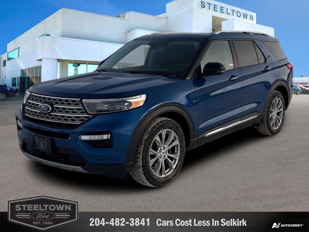 Used 2021 Ford Explorer Limited  - Leather Seats -  Cooled Seats for sale in Selkirk, MB