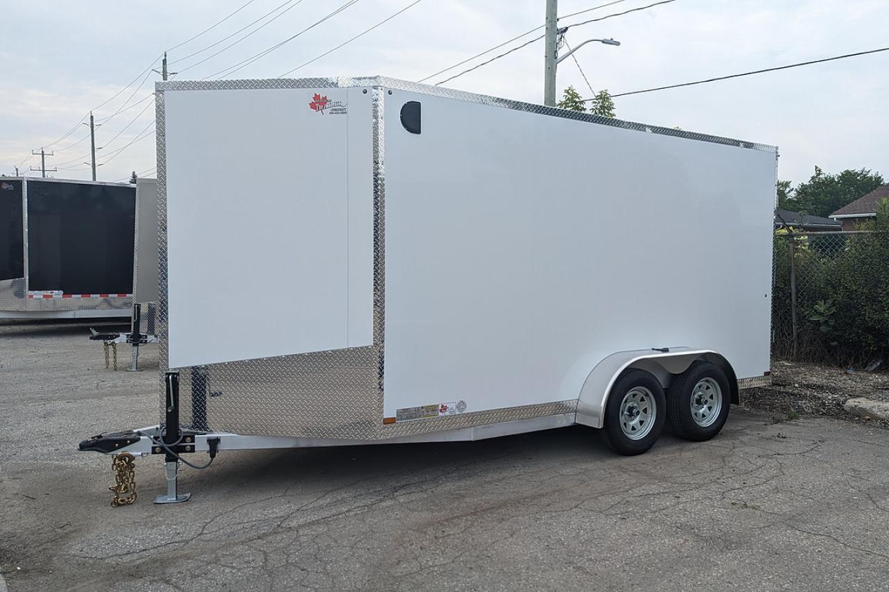 2024 Canadian Trailer Company 7x14 V Nose Cargo Trailer Aluminum Tandem Axle Photo6