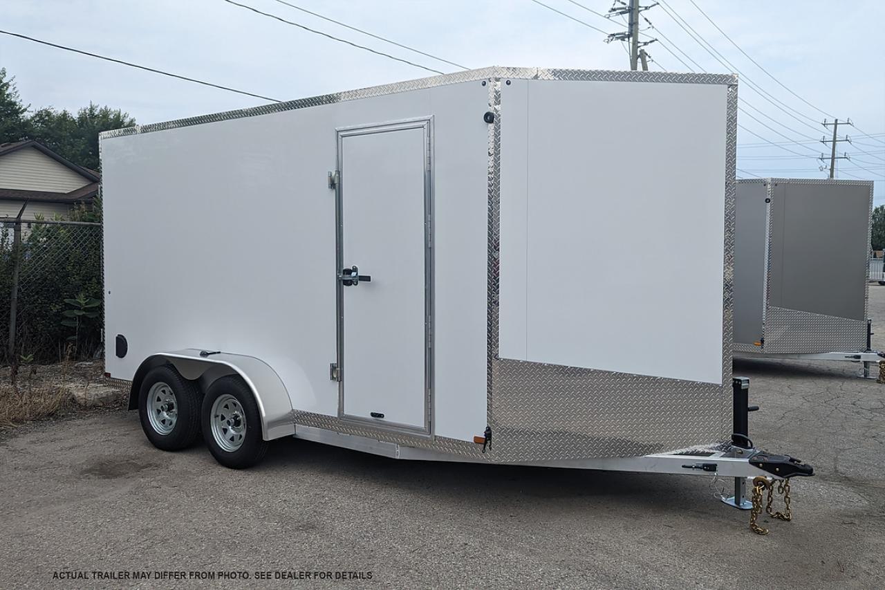 New 2024 Canadian Trailer Company 7x14 V Nose Cargo Trailer Aluminum Tandem Axle for sale in Guelph, ON