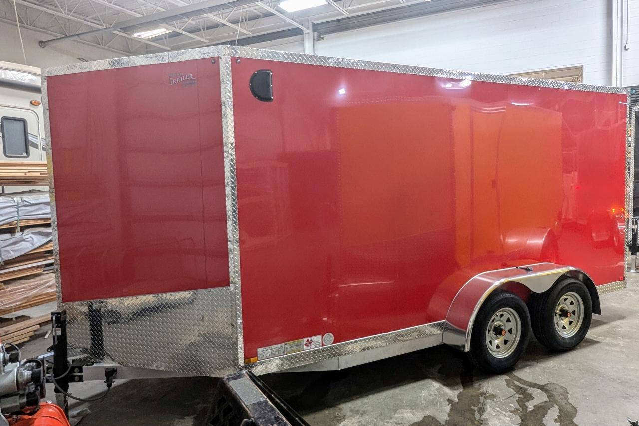 2024 Canadian Trailer Company 7x14 V Nose Cargo Trailer Econo model Photo7