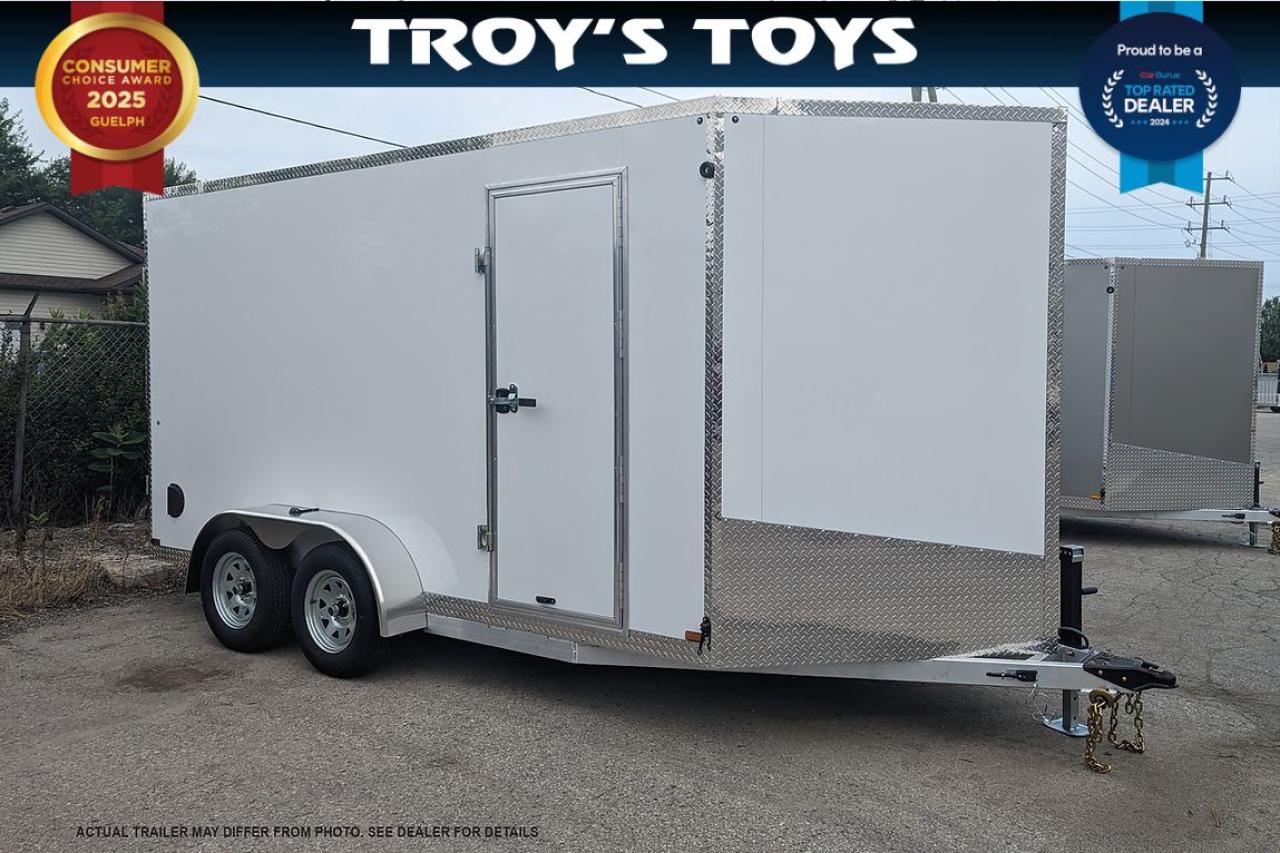 2024 Canadian Trailer Company 7x14 V Nose Cargo Trailer Aluminum Tandem Axle