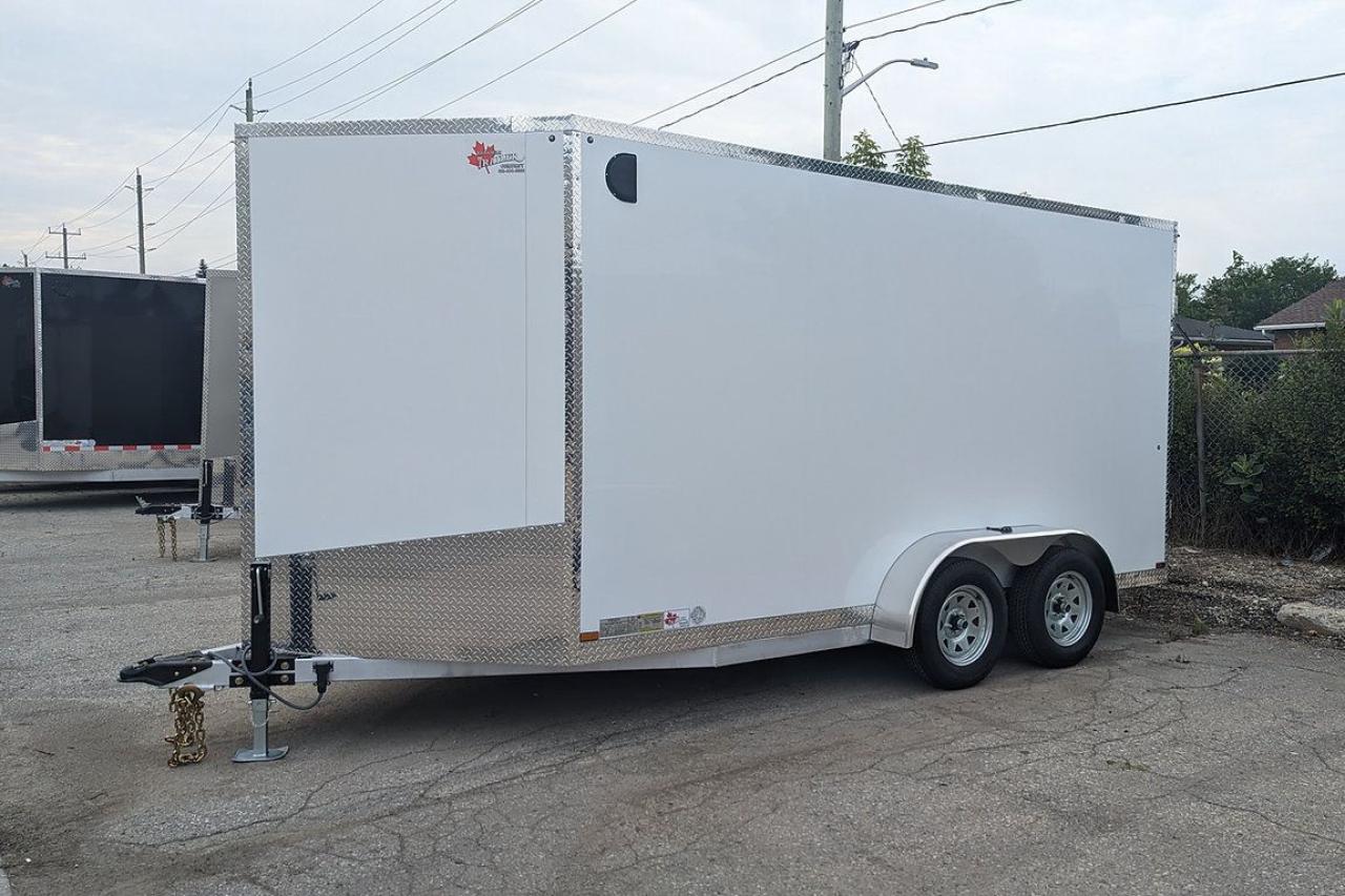 2024 Canadian Trailer Company 7x14 V Nose Cargo Trailer Aluminum Tandem Axle