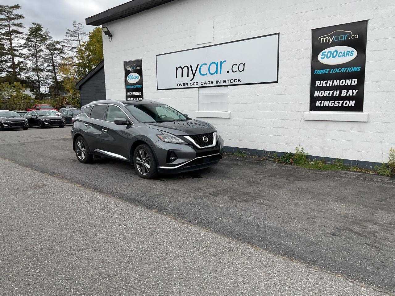 Used 2019 Nissan Murano Platinum 3.5L PLATINUM AWD!!!  SUNROOF. BACKUP CAM. HEATED SEATS. LEATHER. NAV. ALLOYS. A/C. CRUISE. PWR GROU for sale in North Bay, ON