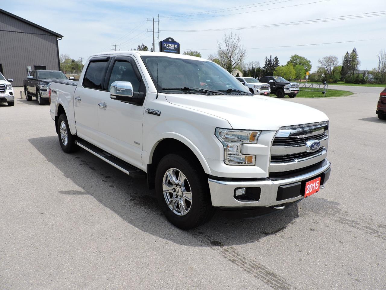 2015 Ford F-150 Lariat 2.7L 4X4 Leather Navigation Only 131000 KMS