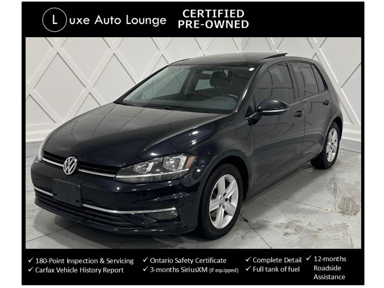 Used 2018 Volkswagen Golf COMFORTLINE, LOW KM, AUTO, LEATHER, SUNROOF!! for sale in Orleans, ON