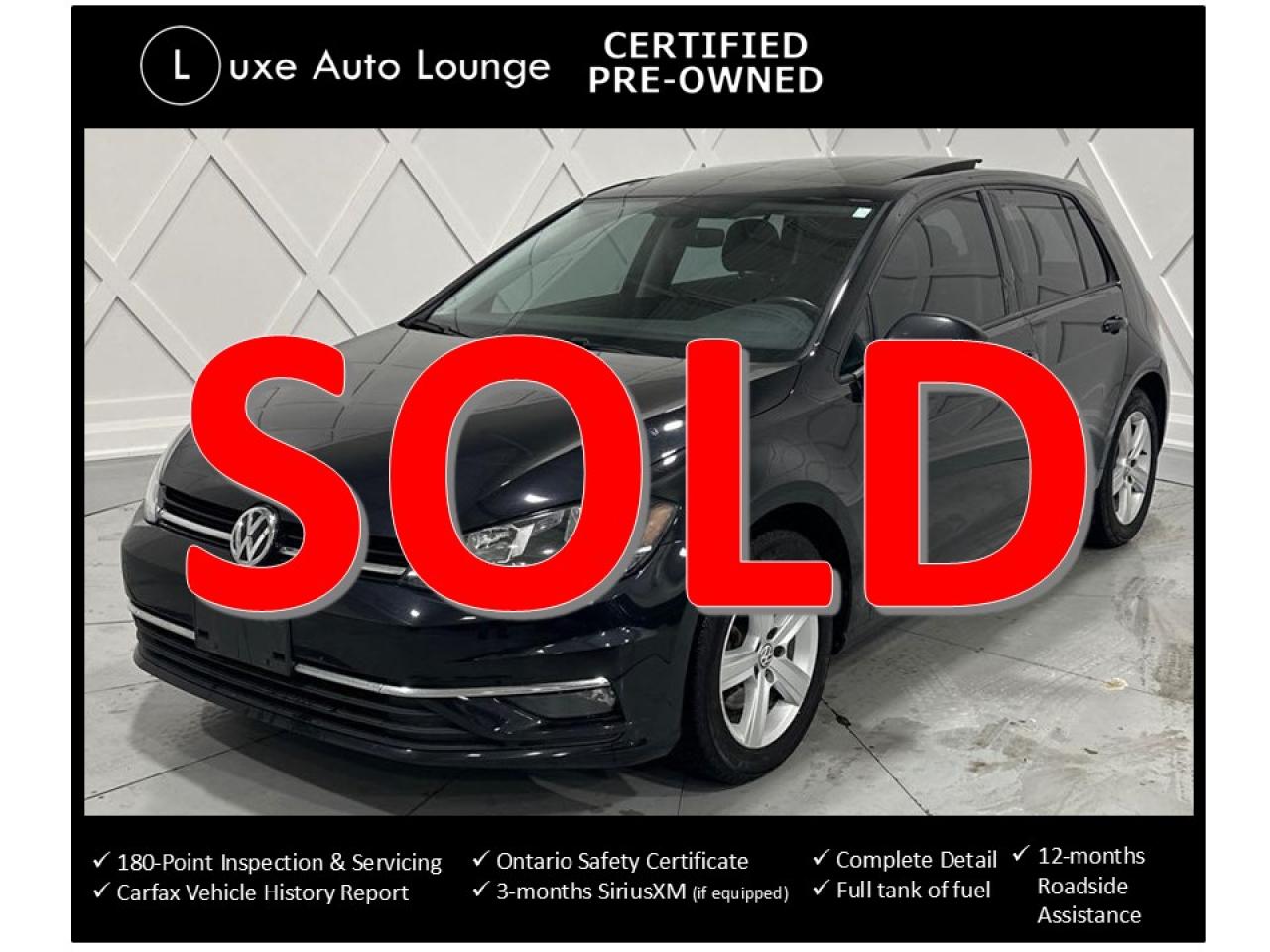 Used 2018 Volkswagen Golf COMFORTLINE, LOW KM, AUTO, LEATHER, SUNROOF!! for sale in Orleans, ON