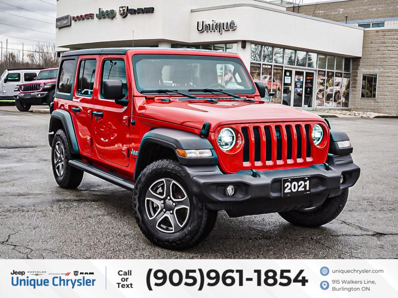 Used 2021 Jeep Wrangler Unlimited Sport S 4x4| TECH GRP| HARD TOP| for sale in Burlington, ON