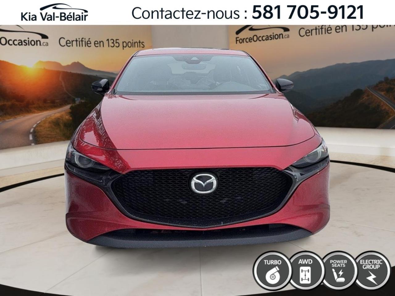 Used 2021 Mazda MAZDA3 Sport GT *TURBO *AWD *250 HP *CUIR *GPS *TOIT *CAMÉRA for sale in Québec, QC