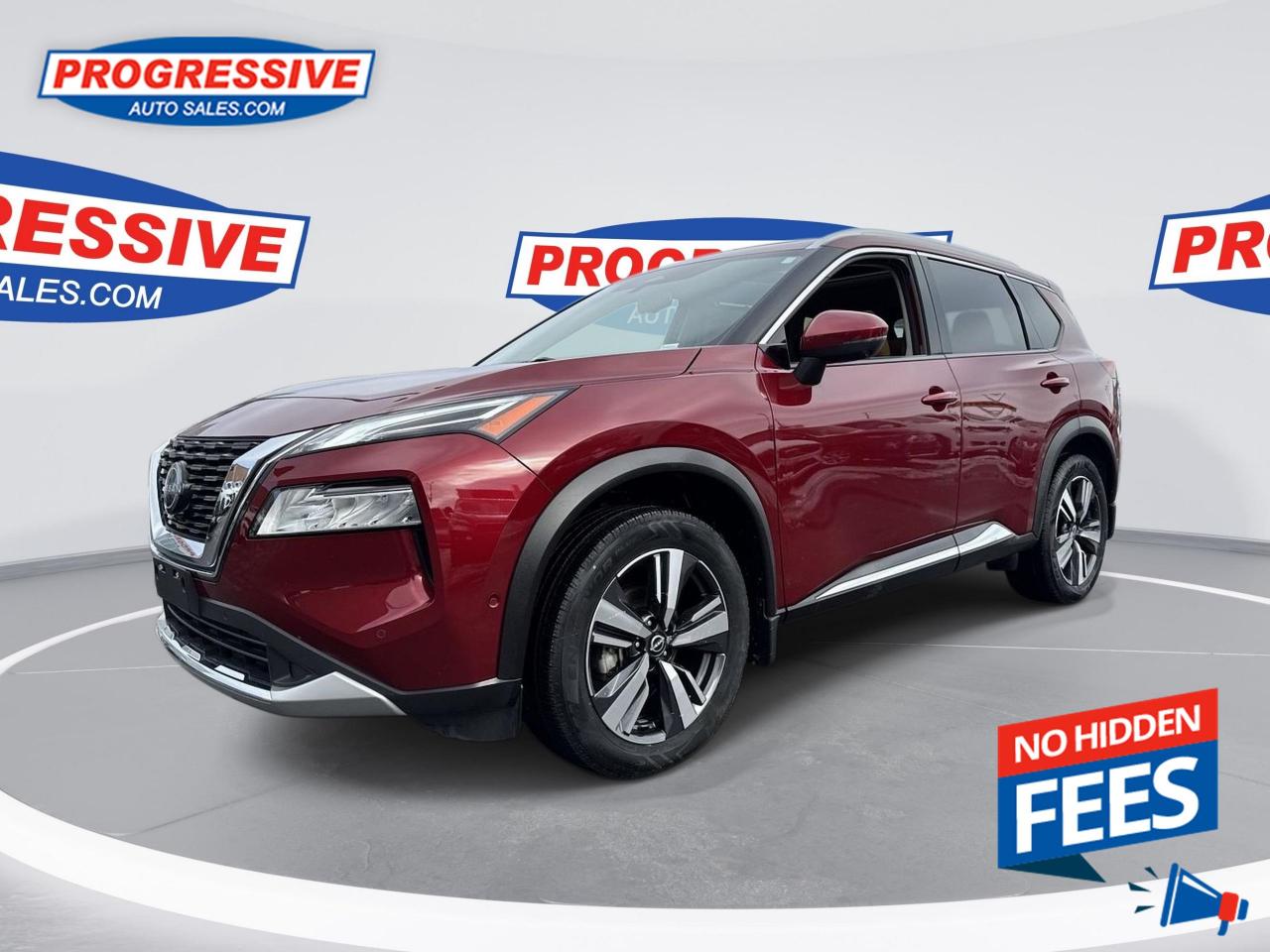 <b>HUD,  Moonroof,  Leather Seats,  Navigation,  PowerLiftgate!</b><br> <br>    Capable of crossing over into every aspect of your life, this 2023 Rogue lets you stay focused on the adventure. This  2023 Nissan Rogue is for sale today. <br> <br>Nissan was out for more than designing a good crossover in this 2023 Rogue. They were designing an experience. Whether your adventure takes you on a winding mountain path or finding the secrets within the city limits, this Rogue is up for it all. Spirited and refined with space for all your cargo and the biggest personalities, this Rogue is an easy choice for your next family vehicle.This  SUV has 67,084 kms. Its  grey in colour  . It has a cvt transmission and is powered by a  201HP 1.5L 3 Cylinder Engine. <br> <br> Our Rogues trim level is Platinum. This Platinum Rogue has it all with heated quilted leather seats with memory settings, a heads up display, interior accent lighting, Bose premium audio, and a wireless charger. Additional features include a dual panel panoramic moonroof, navigation, wi-fi, remote start, motion activated power liftgate, the Divide-N-hide cargo system, and Nissan Intelligent Key. Dial in adventure with the AWD terrain selector that keeps you rolling no matter the conditions. Go Rogue with ProPILOT Assist suite of active safety features like lane keep assist, blind spot intervention, 360 degree around view monitor, forward collision warning, traffic sign recognition, front and side sonar, and emergency braking with pedestrian detection. NissanConnect touchscreen infotainment with Apple CarPlay and Android Auto makes for an engaging experience. This vehicle has been upgraded with the following features: Hud,  Moonroof,  Leather Seats,  Navigation,  Powerliftgate,  Apple Carplay,  Android Auto. <br> <br>To apply right now for financing use this link : <a href=https://www.progressiveautosales.com/credit-application/ target=_blank>https://www.progressiveautosales.com/credit-application/</a><br><br> <br/><br><br> Progressive Auto Sales provides you with the all the tools you need to find and purchase a used vehicle that meets your needs and exceeds your expectations. Our Sarnia used car dealership carries a wide range of makes and models for exceptionally low prices due to our extensive network of Canadian, Ontario and Sarnia used car dealerships, leasing companies and auction groups. </br>

<br> Our dealership wouldnt be where we are today without the great people in Sarnia and surrounding areas. If you have any questions about our services, please feel free to ask any one of our staff. If you want to visit our dealership, you can also find our hours of operation and location information on our Contact page. </br> o~o