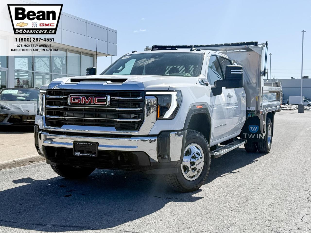 New 2025 GMC Sierra 3500 HD Chassis SLE DURAMAX 6.6L WITH REMOTE START/ENTRY, HEATED SEATS, HEATED STEERING WHEEL, CRUISE CONTROL, APPLE CARPLAY AND ANDROID AUTO for sale in Carleton Place, ON