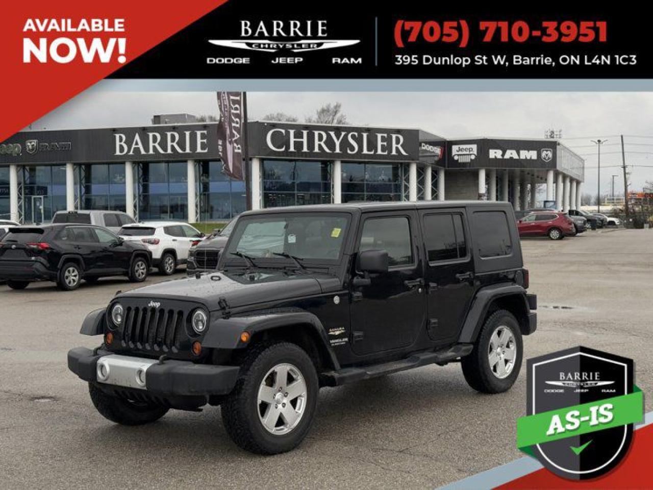 Used 2010 Jeep Wrangler Unlimited Sahara for sale in Barrie, ON