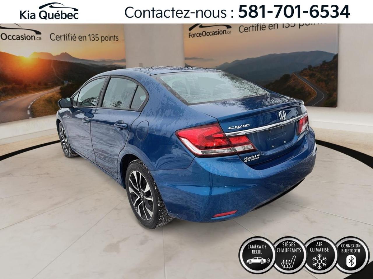 Used 2015 Honda Civic EX *CAMERA/ANGLE MORT *TOIT *ECRAN TACTILE *CRUISE for sale in Québec, QC