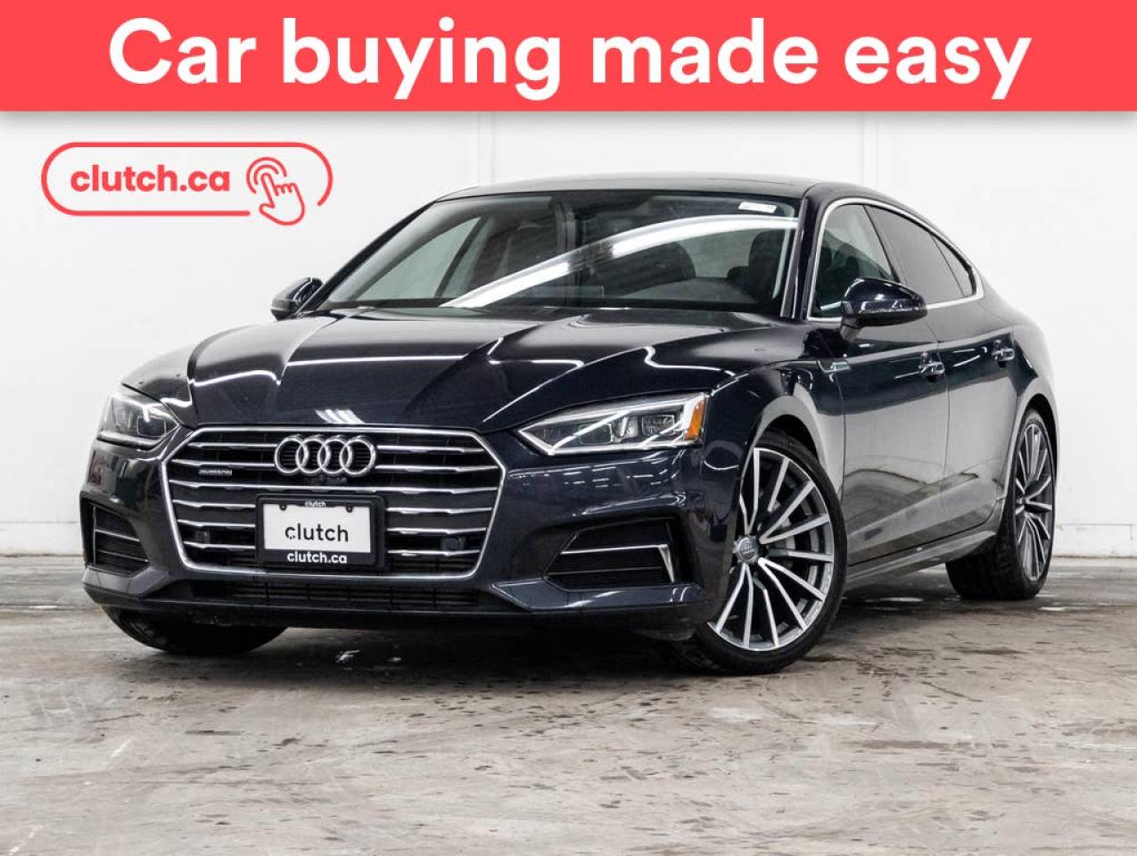 Used 2018 Audi A5 Technik AWD w/ Apple CarPlay, Tri Zone A/C, Power Sunroof for sale in Toronto, ON