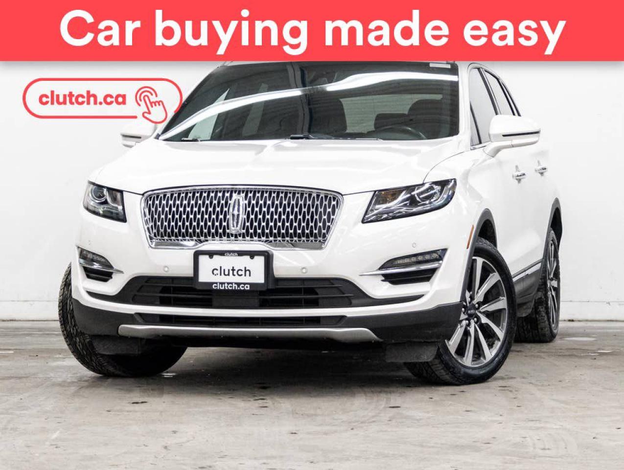 Used 2019 Lincoln MKC Reserve AWD w/ SYNC 3, Apple CarPlay & Android Auto, Heated Steering Wheel for sale in Toronto, ON