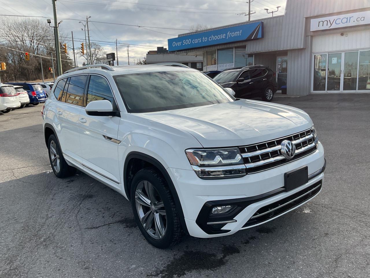 Used 2018 Volkswagen Atlas 3.6 FSI Execline 3.6L  EXECLINE!!!   SUNROOF. HEATDSEATS. LEATHER. NAV.  BACKUP CAM. A/C. CRUISE. PWR GROUP. KEYLESS for sale in Kingston, ON