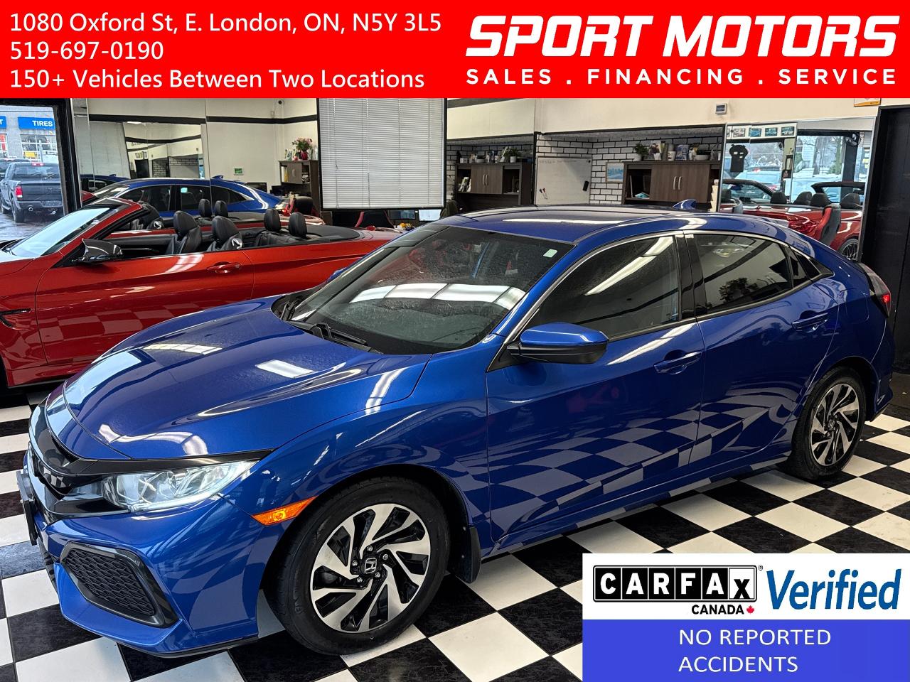 Used 2017 Honda Civic LX Hatchback+ApplePlay+Camera+CLEAN CARFAX for sale in London, ON