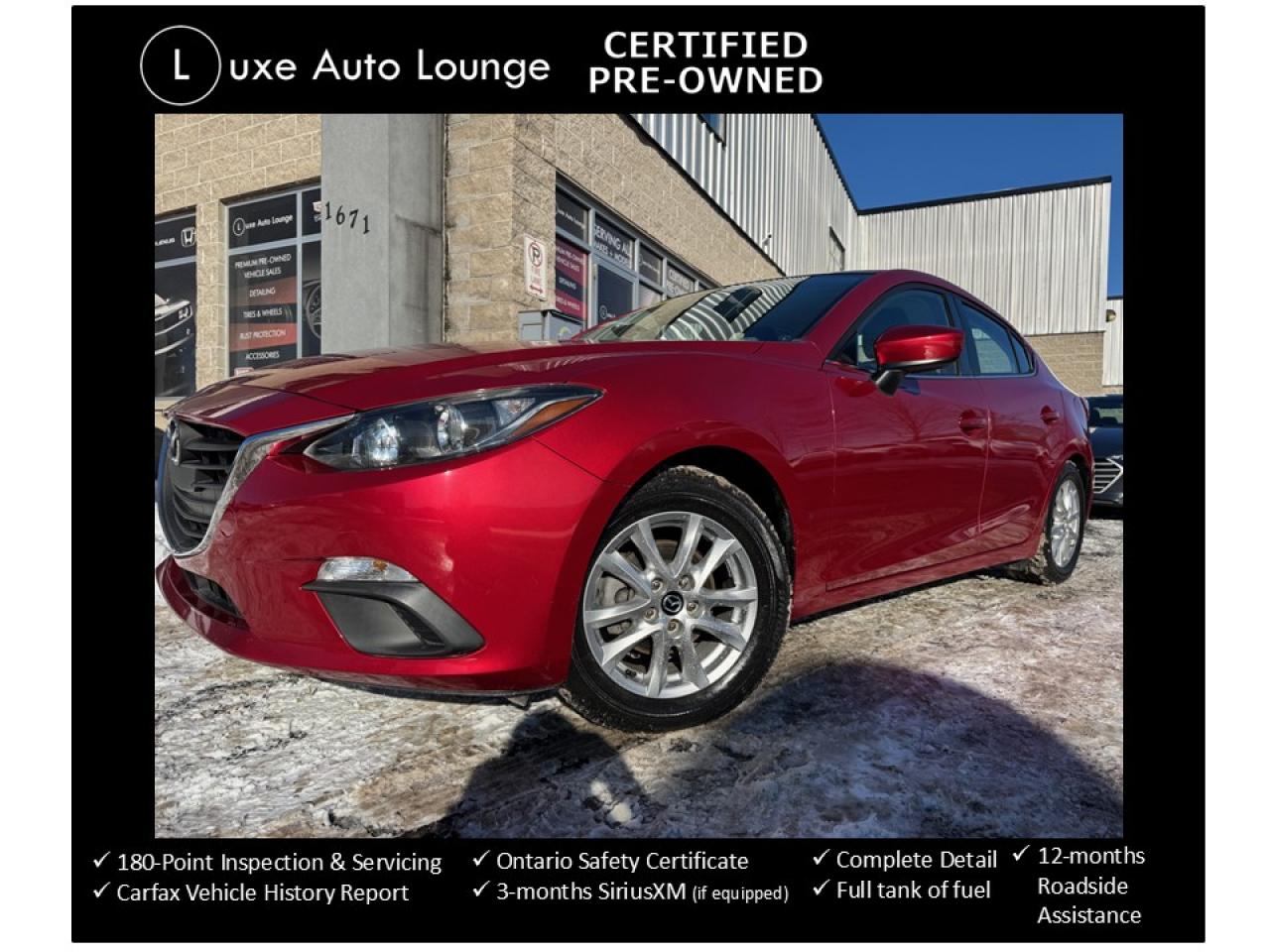 Used 2015 Mazda MAZDA3 GS, ONLY 49K!! SUPER LOW KM!! AUTO, HEATED SEATS!! for sale in Orleans, ON