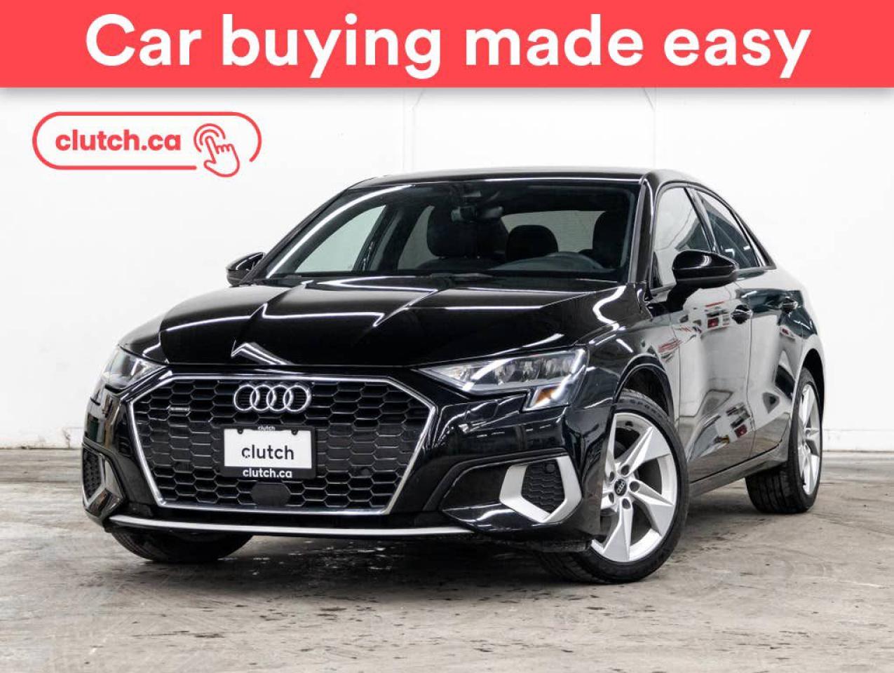 Used 2022 Audi A3 Komfort AWD w/ Apple CarPlay & Android Auto, Dual Zone A/C, Power Sunroof for sale in Toronto, ON