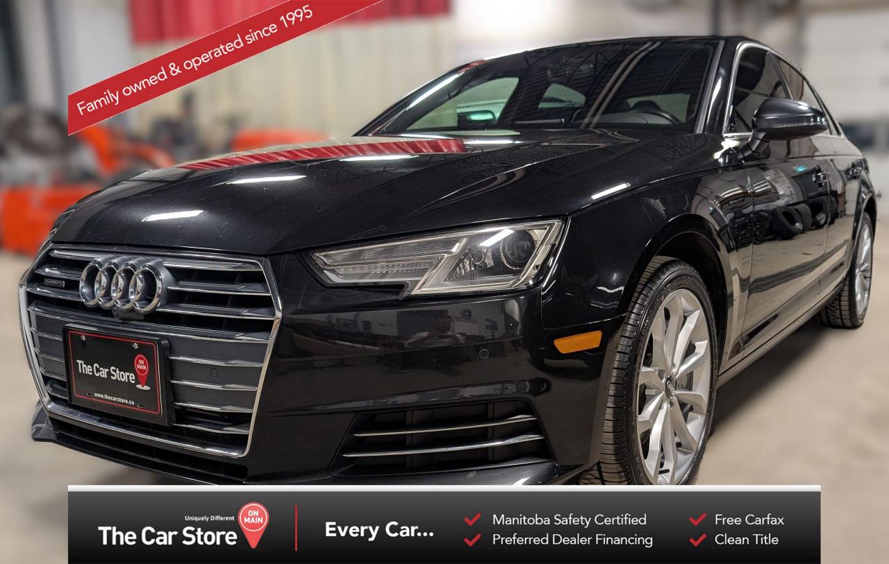 Used 2017 Audi A4 Progressiv | Leather/Sunroof/Carplay/Navi/No Accid for sale in Winnipeg, MB