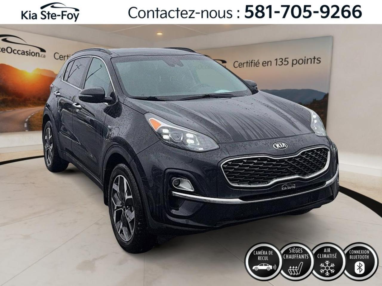 Used 2020 Kia Sportage EX TECH AWD *CUIR *TOIT *GPS *BIZONE *CARPLAY for sale in Ste-Foy, QC