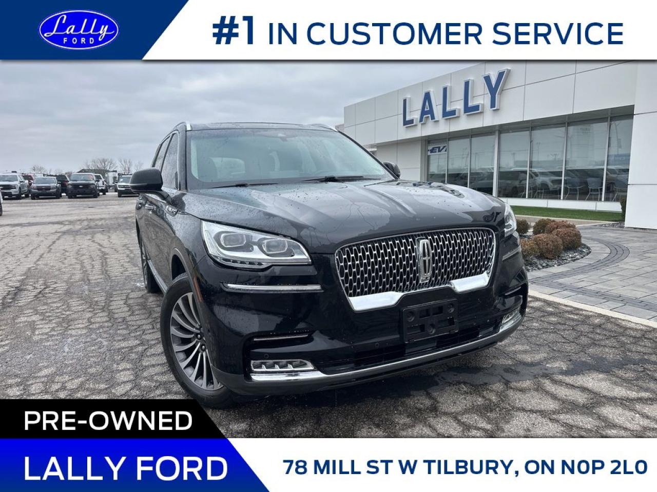 Used 2020 Lincoln Aviator Reserve, AWD, Moonroof, Nav!! for sale in Tilbury, ON