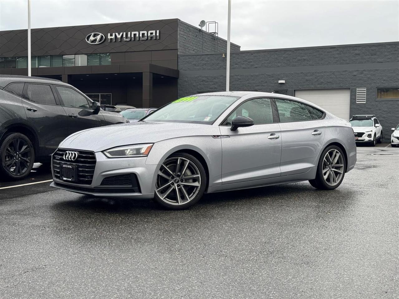 Recent Arrival! 2019 Audi A5 2.0 Progressiv Gray 2.0L 4-Cylinder TFSI 7-Speed Automatic S tronic quattro<br><br>quattro, Leather.<br><br>Why Buy From us? *7x Hyundai Presidentâs Award of Merit Winner *3x Consumer Choice Award for Business Excellence *AutoTrader Dealer of the Year M-Promise Certified Preowned ($995 value): - 30-day/2,000 Km Exchange Program - 3-day/300 Km Money Back Guarantee - Comprehensive 144 Point Mechanical Inspection - Full Synthetic Oil Change - BC Verified CarFax - Minimum 6 Month Power Train Warranty Our vehicles are priced under market value to give our customers a hassle free experience. We factor in mechanical condition, kilometres, physical condition, and how quickly a particular car is selling in our market place to make sure our customers get a great deal up front and an outstanding car buying experience overall. *All vehicle purchases are subject to a $599 administration fee. *Dealer #31129.<br><br>Certified. Audi Details:<br><br>  * Coverage for up to 6 years or up to 160,000 km (whichever comes first) from the original in-service date. The balance of the original 12-year Corrosion Perforation Limited Warranty<br>  * Exclusive limited time offer. Receive up to $1500 in Audi credit on the SUV line-up. Offer valid from August 12 - August 19. Carfax Canada Vehicle History Report; Customer service support<br>  * Multipoint checkpoints. Exterior checkpoints, Interior checkpoints, Engine checkpoints, Undercarriage checkpoints, Road test checkpoints<br>  * 24/7 Roadside Assistance with Trip Interruption<br>  * 7 day/500 km Exchange Privilege<br>  * All special offers and financing options are only available on Audi Certified :plus vehicles. When you purchase an Audi Certified :plus vehicle, you have the flexibility of either a monthly or a bi-weekly payment schedule for your financing. Both choices are available, whether you opt for traditional financing or Audi Select, which allows you the satisfaction of ownership with the flexibility of a payment schedule similar to leasing<br><br><br>Odometer is 21913 kilometers below market average!<br><br><br>CALL NOW!! This vehicle will not make it to the weekend!!