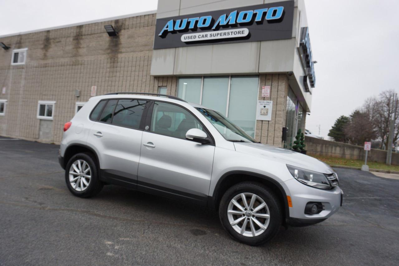 Used 2017 Volkswagen Tiguan 2.0T WOLFSBURG EDITION AWD CERTIFIED *ACCIDENT FREE* CAMERA BLUETOOTH LEATHER HEATED SEATS CRUISE ALLOYS for sale in Burlington, ON