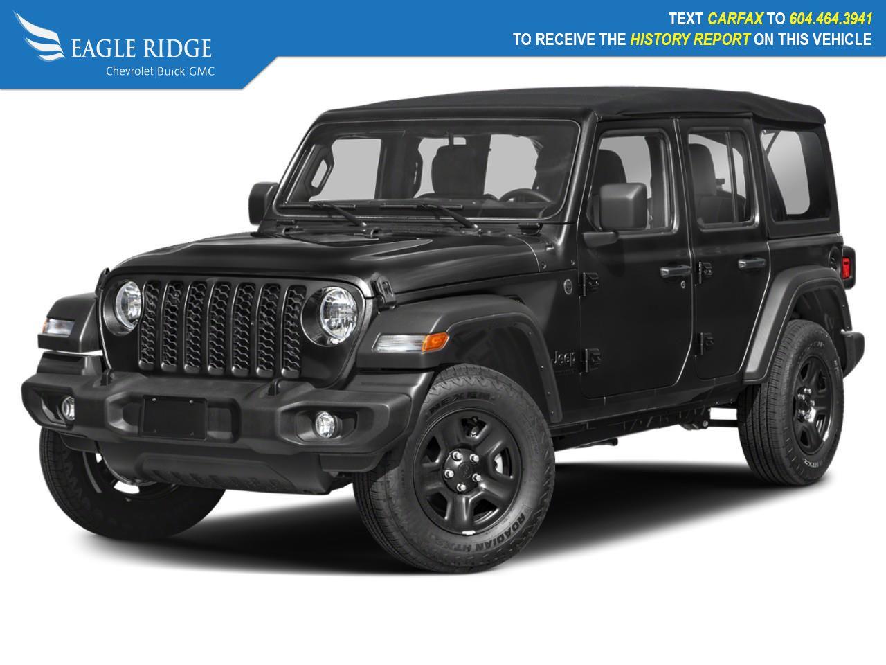 Used 2024 Jeep Wrangler Sport Heated Steering Wheel, LED Fog Lamps, LED Reflector Headlamps, MOPAR All-Weather Floor Mats, Moulded-In-Colour Bumper w/Gloss Black, Off-Road Plus Mode, Power Heated Exterior Mirrors, Power for sale in Coquitlam, BC