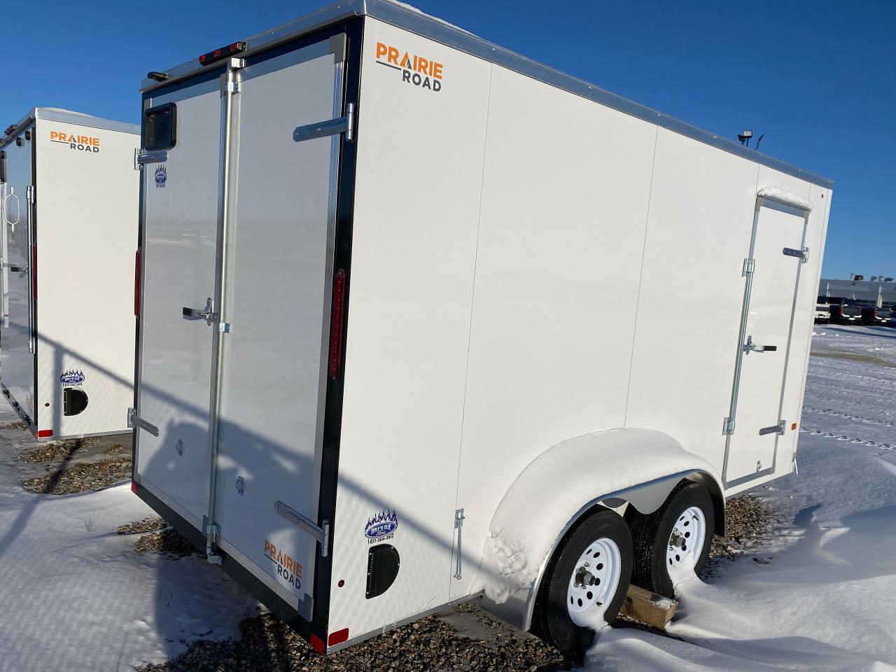 2025 Prairie Road Trailer 7 x 14 Prairie Road Barn Door Photo