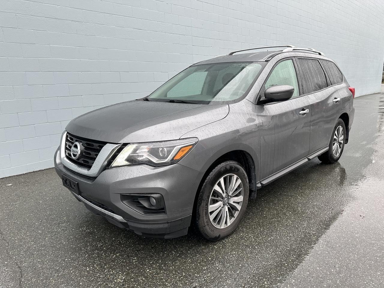 <p>Introducing the 2020 Nissan Pathfinder SV Tech in sophisticated Gun Metallic Greya family-friendly SUV that offers versatility, advanced technology, and reliable performance. With 96,581 km and a clean accident history, this Pathfinder is in excellent condition and ready for your next adventure.</p><p>Powered by a robust 3.5L V6 engine generating 284 horsepower, the Pathfinder SV Tech delivers smooth acceleration and impressive towing capabilities. The intelligent all-wheel-drive system provides exceptional traction and stability, making it ideal for both urban commutes and off-road explorations.</p><p>Inside, the Pathfinder SV Tech offers a spacious and well-appointed cabin with seating for up to seven passengers. The interior features premium cloth seating, a power-adjustable drivers seat, and tri-zone automatic climate control for personalized comfort. The Tech package adds advanced features like an 8-inch touchscreen display, navigation, Apple CarPlay, and Android Auto, ensuring you stay connected and entertained on every journey.</p><p>Safety is a top priority, with Nissans Intelligent Safety Shield technologies including blind-spot monitoring, rear cross-traffic alert, adaptive cruise control, and a 360-degree Around View Monitor. These systems provide added confidence and security for you and your passengers.</p><p>Additional conveniences like a power liftgate, keyless entry, and remote start make everyday driving more enjoyable. With its powerful performance, advanced tech features, and family-oriented design, the 2020 Nissan Pathfinder SV Tech in Gun Metallic Grey is the ultimate SUV for those who value versatility and comfort.</p><p>Home delivery/Canada-wide shipping available. 3rd party inspections are always welcome. Financing available OAC, all credit types approved. Trades are welcome. Dealer #D50184.</p>