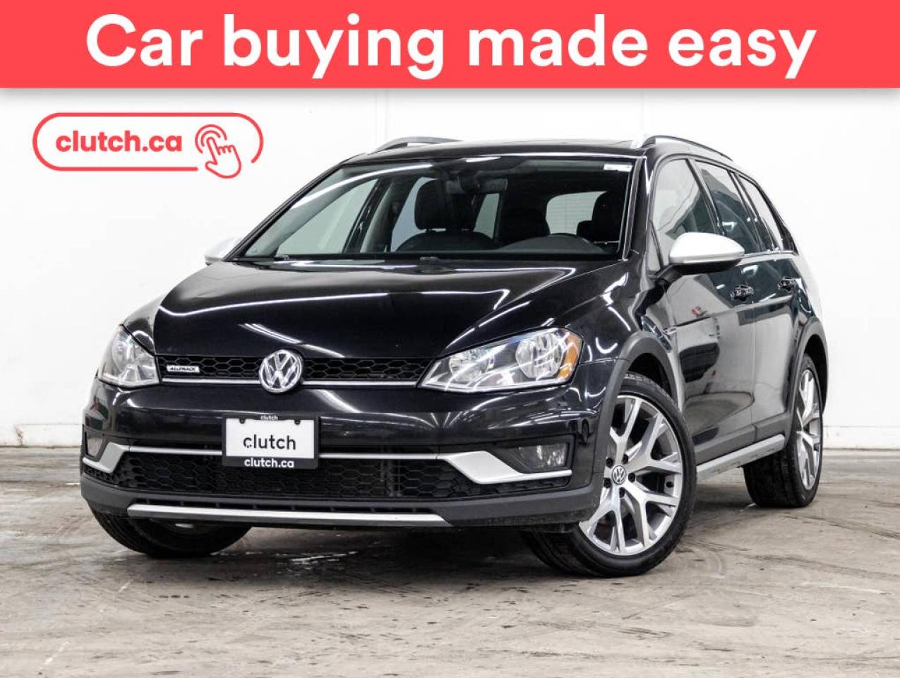 Used 2017 Volkswagen Golf Alltrack AWD w/ Apple CarPlay & Android Auto, Panoramic Moonroof, Nav for sale in Toronto, ON