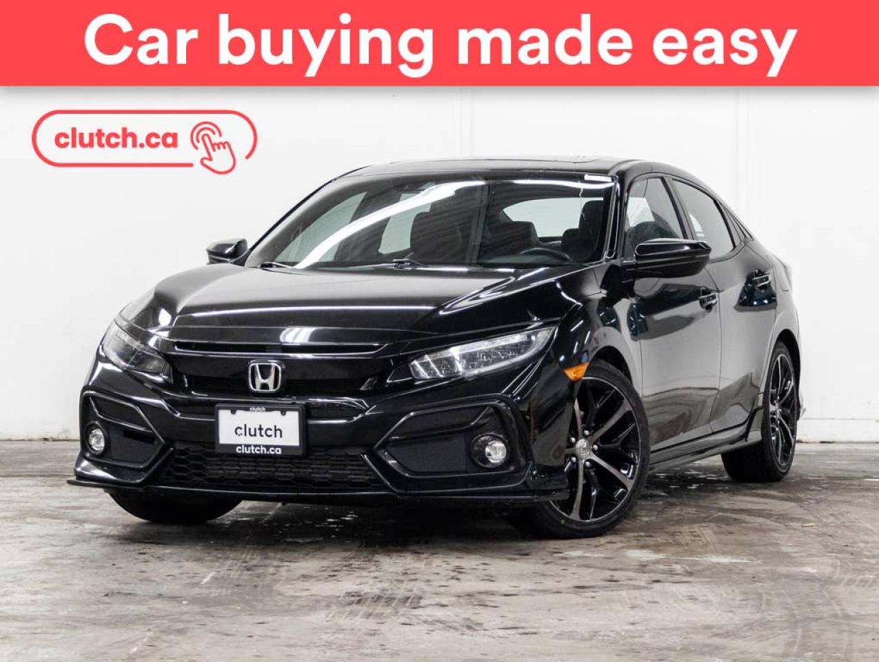 Used 2020 Honda Civic Sport Touring w/ Apple CarPlay & Android Auto, Power Moonroof, Rearview Cam for sale in Toronto, ON