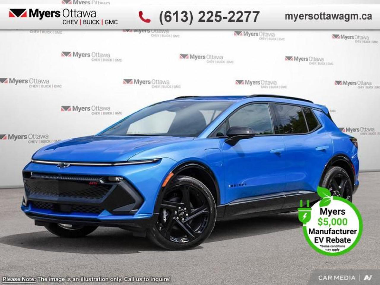 New 2025 Chevrolet Equinox EV RS  2RS, FWD, CONV PACKAGE 2, RIPTIDE BLUE for sale in Ottawa, ON