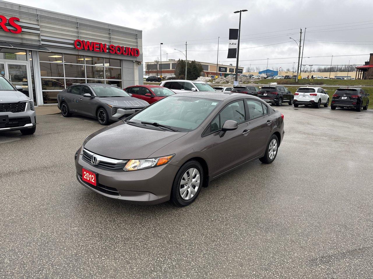 Used 2012 Honda Civic Sdn LX for sale in Owen Sound, ON