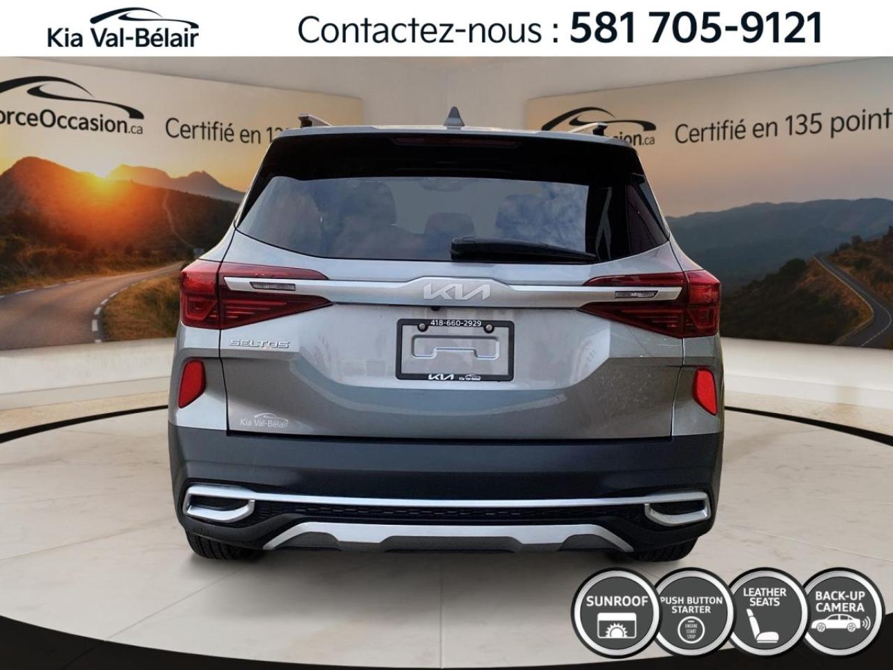 Used 2021 Kia Seltos EX * AWD* CUIR* TOIT* VOLANT CHAUFFANT* CARPLAY for sale in Québec, QC