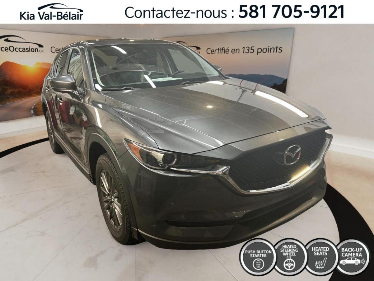 Used 2018 Mazda CX-5 GS *VOLANT/SIÈGE CHAUFFANT *CARPLAY *CAMÉRA *A/C for sale in Québec, QC