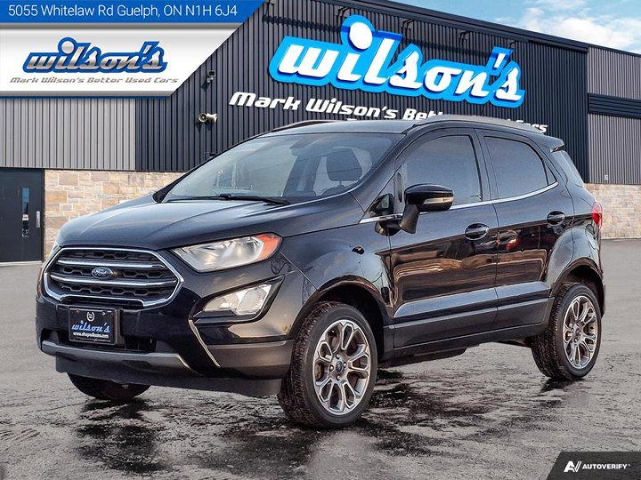 Used 2019 Ford EcoSport Titanium 4WD | 4 Cyl | Leather | Nav | Sunroof | Heated Seats | Rear Camera | BSM | Power Seat for sale in Guelph, ON