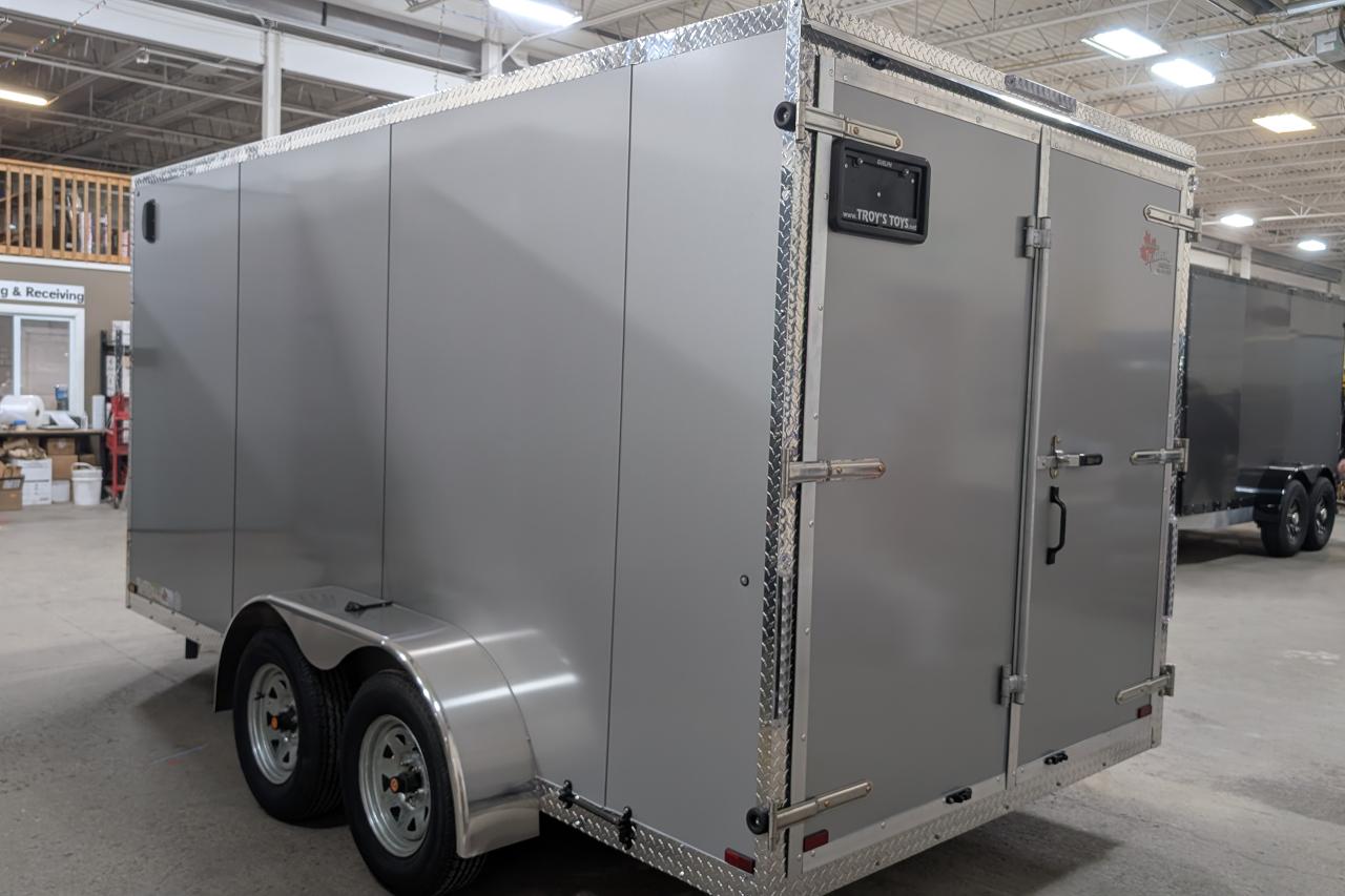 2024 Canadian Trailer Company 7x14 V Nose Cargo Trailer Steel tandem axle Photo9