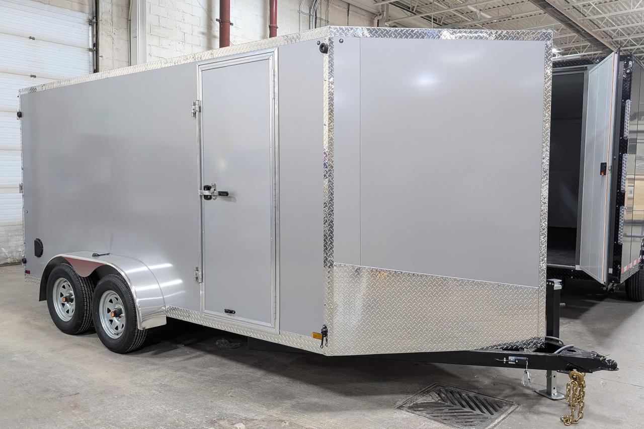 New 2024 Canadian Trailer Company 7x14 V Nose Cargo Trailer Steel tandem axle for sale in Guelph, ON