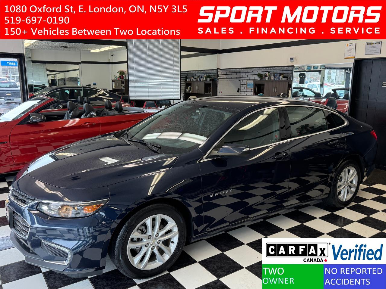 Used 2018 Chevrolet Malibu LT+New Brakes+ApplePlay+Camera+CLEAN CARFAX for sale in London, ON