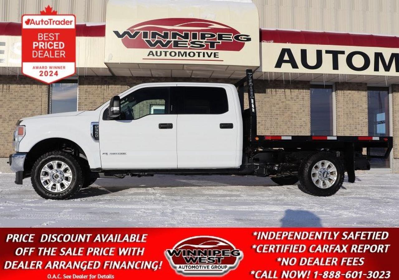 Used 2022 Ford F-350 XLT PREMIUM 6.7L DIESEL 4X4 FLAT DECK, AS NEW!! for sale in Headingley, MB