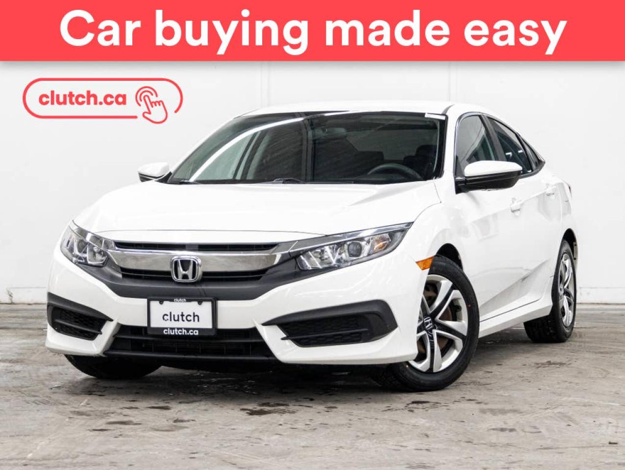 Used 2017 Honda Civic LX w/ Apple CarPlay & Android Auto, Rearview Cam, A/C for sale in Toronto, ON