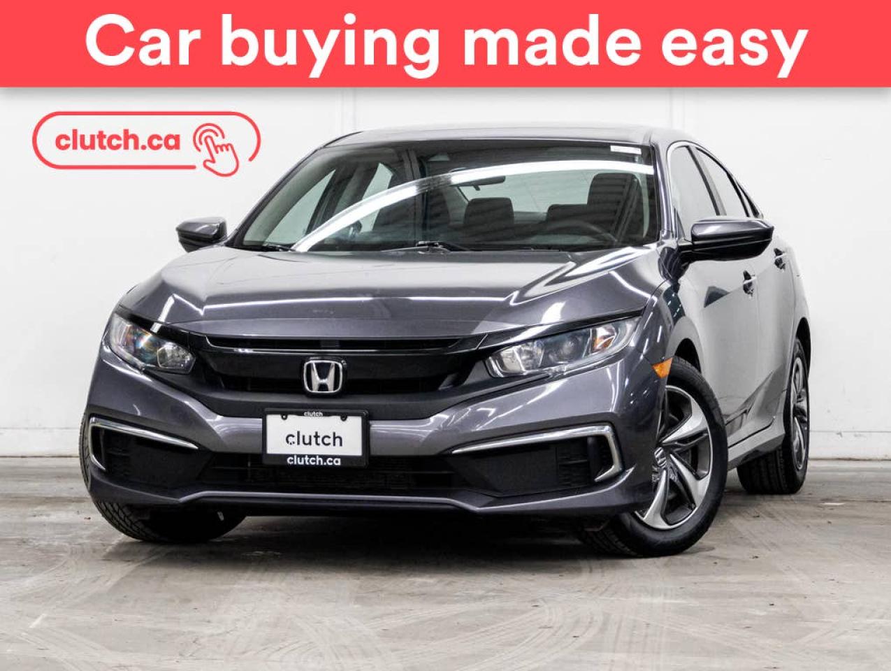 Used 2020 Honda Civic LX w/ Apple CarPlay & Android Auto, Rearview Cam, A/C for sale in Toronto, ON