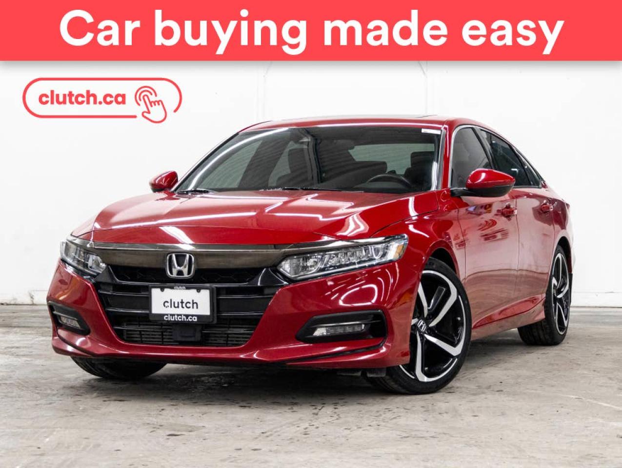 Used 2018 Honda Accord Sport w/ Apple CarPlay & Android Auto, Power Moonroof, Rearview Cam for sale in Toronto, ON