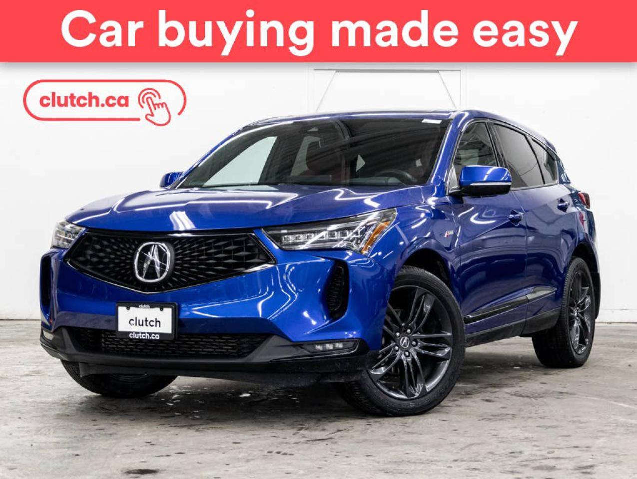 Used 2022 Acura RDX A-Spec AWD w/ Apple CarPlay & Android Auto, Dual Zone A/C, Panoramic Sunroof for sale in Toronto, ON