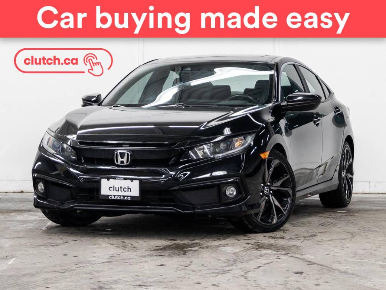 Used 2019 Honda Civic Sport w/ Apple CarPlay & Android Auto, Dual Zone A/C, Power Sunroof for sale in Toronto, ON