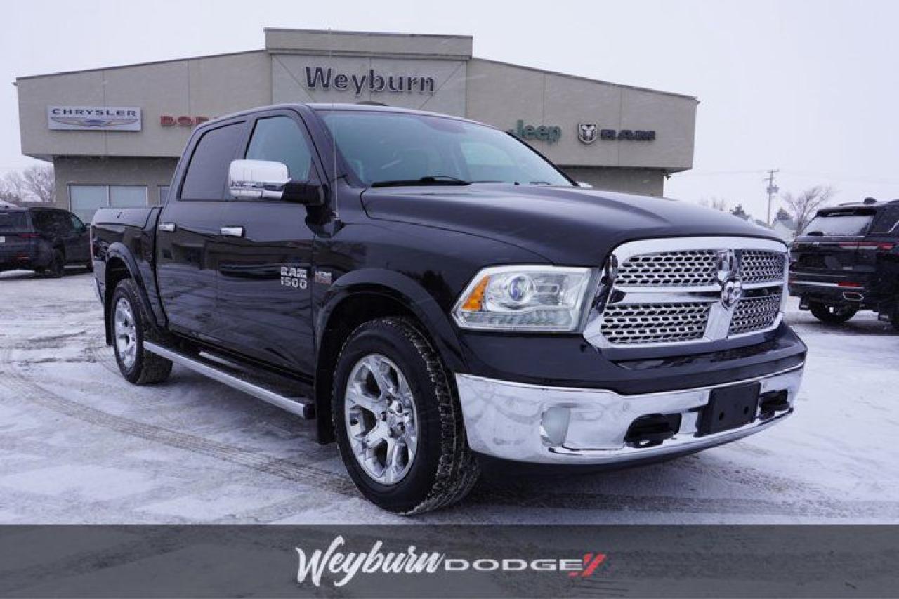 Used 2016 RAM 1500 Laramie | RAM BOXES! | Vented/Heated Leather | Sunroof | Remote Start | Bed Liner/Tonneau Cover | | for sale in Weyburn, SK