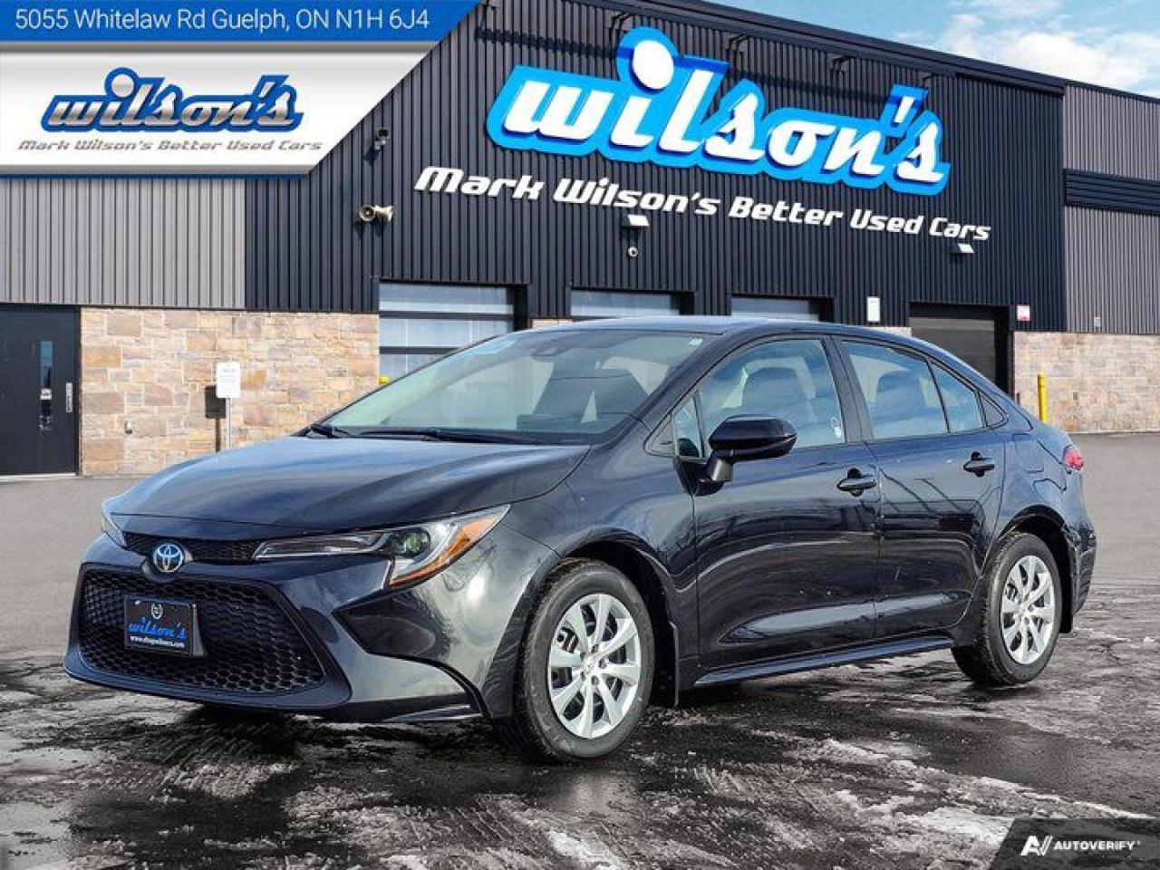 Check out this certified 2022 Toyota Corolla LE | Radar Cruise | Heated Seats | CarPlay + Android | Rear Camera | and more!. Its Automatic transmission and 1.8 L engine will keep you going. This Toyota Corolla has the following options: Reverse Camera, Radar Cruise, Air Conditioning, Heated Seats, Tilt Steering Wheel, Steering Radio Controls, Power Windows, Power Locks, Traction Control, and Power Mirrors. Stop by and visit us at Mark Wilsons Better Used Cars, 5055 Whitelaw Road, Guelph, ON N1H 6J4.60+ years of World Class Service!450+ Live Market Priced VEHICLES! ONE MASSIVE LOCATION!Free Local Delivery Available!FINANCING! - Better than bank rates! 6 Months No Payments available on approved credit OAC. Zero Down Available. We have expert licensed credit specialists to secure the best possible rate for you and keep you on budget ! We are your financing broker, let us do all the leg work on your behalf! Click the RED Apply for Financing button to the right to get started or drop in today!BAD CREDIT APPROVED HERE! - You dont need perfect credit to get a vehicle loan at Mark Wilsons Better Used Cars! We have a dedicated licensed team of credit rebuilding experts on hand to help you get the car of your dreams!WE LOVE TRADE-INS! - Top dollar trade-in values!SELL us your car even if you dont buy ours! HISTORY: Free Carfax report included.Certification included! No shady fees for safety!EXTENDED WARRANTY: Available30 DAY WARRANTY INCLUDED: 30 Days, or 3,000 km (mechanical items only). No Claim Limit (abuse not covered)5 Day Exchange Privilege! *(Some conditions apply)CASH PRICES SHOWN: Excluding HST and Licensing Fees.2019 - 2024 vehicles may be daily rentals. Please inquire with your Salesperson.