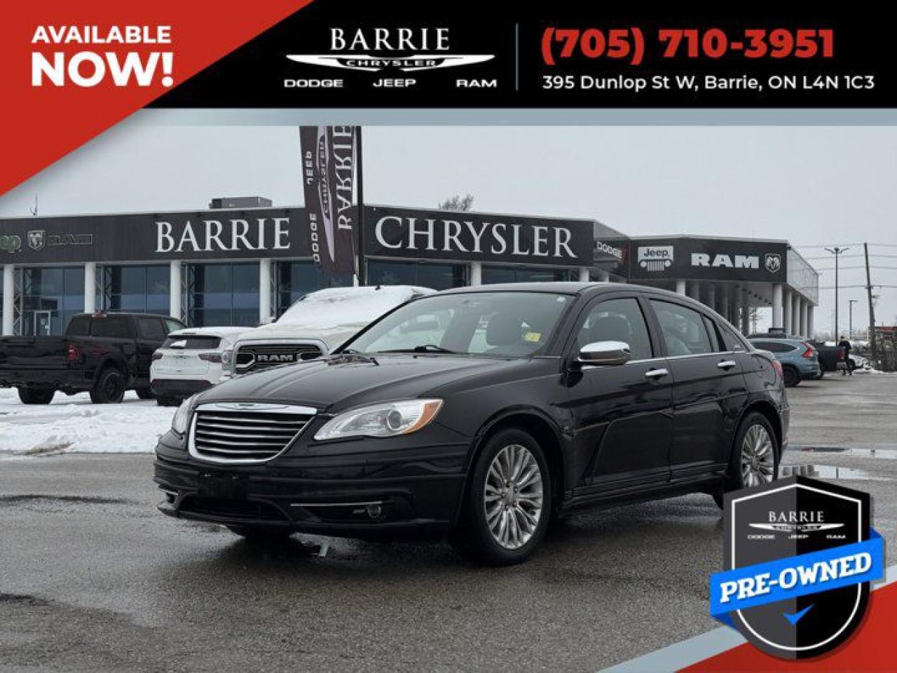 Used 2012 Chrysler 200 Limited for sale in Barrie, ON